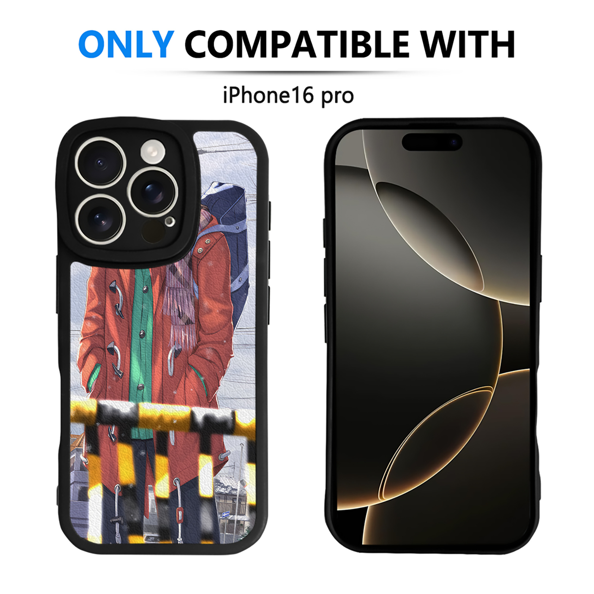 （画像用） ハイキュー!! Haikyu!! 【iPhone 16シリーズ対応】シリコンスマホケース（レザー調） 材質：シリコン